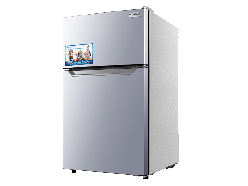 93L DEFROST DOUBLE DOOR COMPACT REFRIGERATOR SILVER